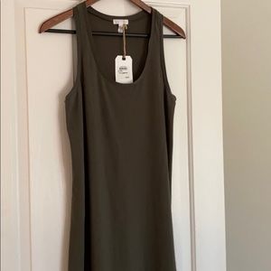 LEITH - Olive Chiffon Dress